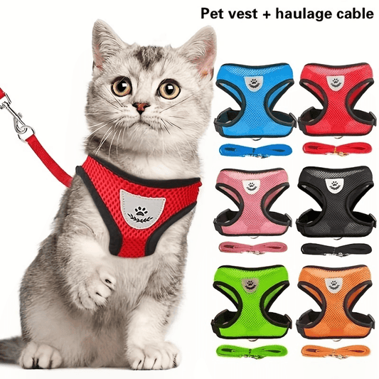 Reflective Cat Harness And Leash