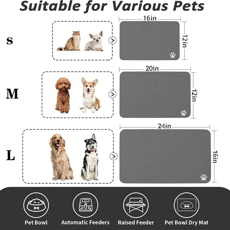 Absorbent Pet Feeding Mat