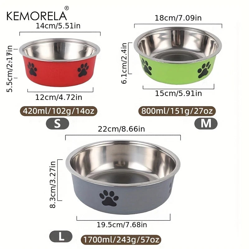 Stainless Steel Non-Slip Dog Bowl